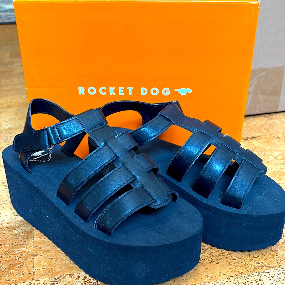 Rocket Dog platform gladiator sandals